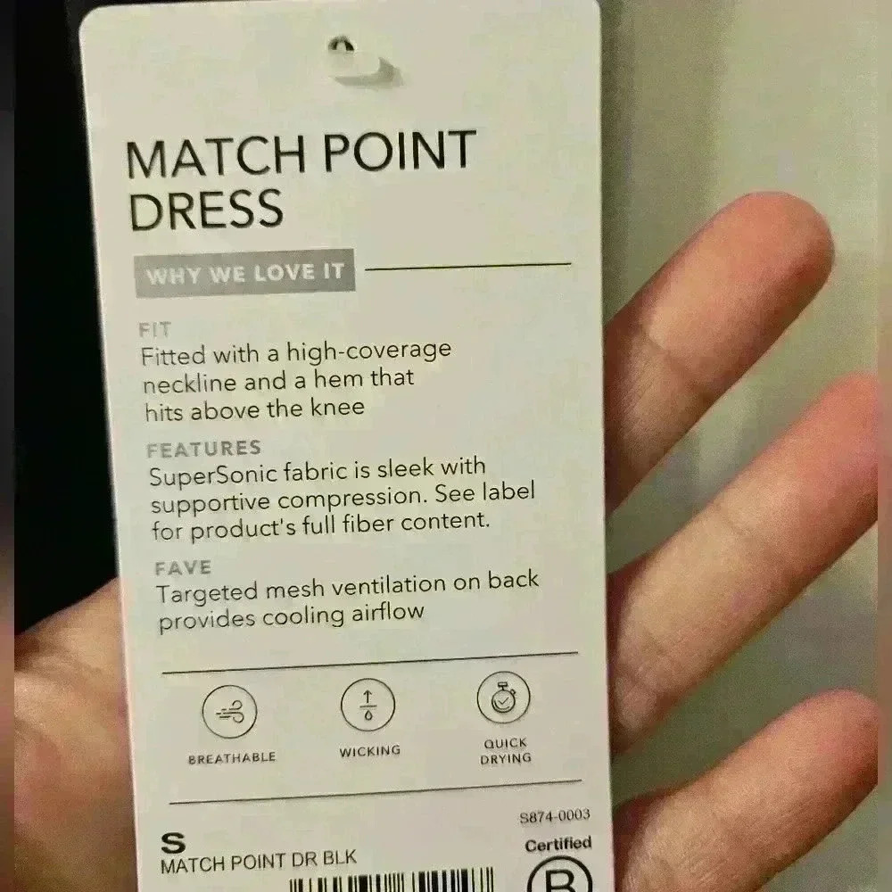 NWT ATHLETA MATCH POINT DRESS - Picture 7 of 7